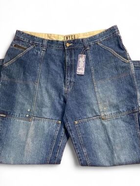 Vintage Enyce Men's Blue Denim Utility Carpenter Jeans